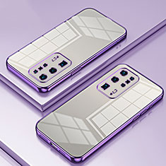 Coque Ultra Fine TPU Souple Housse Etui Transparente SY1 pour Huawei P40 Pro+ Plus Violet