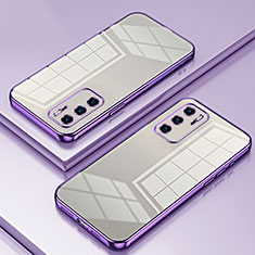 Coque Ultra Fine TPU Souple Housse Etui Transparente SY1 pour Huawei P40 Violet