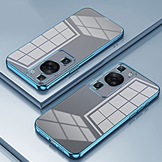 Coque Ultra Fine TPU Souple Housse Etui Transparente SY1 pour Huawei P60 Bleu