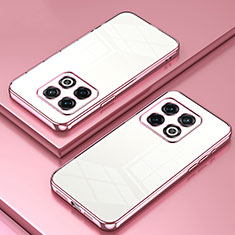 Coque Ultra Fine TPU Souple Housse Etui Transparente SY1 pour OnePlus 10 Pro 5G Or Rose