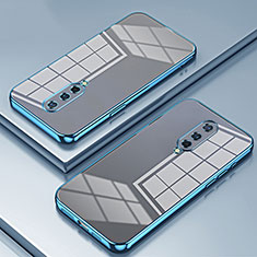 Coque Ultra Fine TPU Souple Housse Etui Transparente SY1 pour OnePlus 8 Bleu