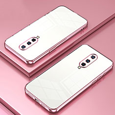 Coque Ultra Fine TPU Souple Housse Etui Transparente SY1 pour OnePlus 8 Or Rose