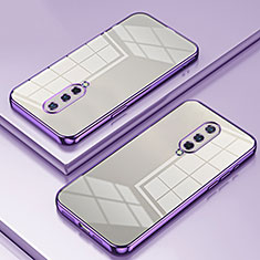 Coque Ultra Fine TPU Souple Housse Etui Transparente SY1 pour OnePlus 8 Violet