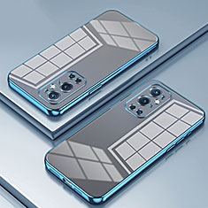 Coque Ultra Fine TPU Souple Housse Etui Transparente SY1 pour OnePlus 9 Pro 5G Bleu