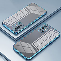 Coque Ultra Fine TPU Souple Housse Etui Transparente SY1 pour OnePlus 9R 5G Bleu