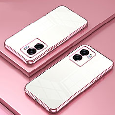 Coque Ultra Fine TPU Souple Housse Etui Transparente SY1 pour OnePlus Nord N300 5G Or Rose