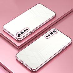 Coque Ultra Fine TPU Souple Housse Etui Transparente SY1 pour OnePlus Nord Or Rose