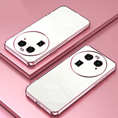 Coque Ultra Fine TPU Souple Housse Etui Transparente SY1 pour Oppo Find X6 5G Or Rose