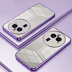 Coque Ultra Fine TPU Souple Housse Etui Transparente SY1 pour Oppo Find X6 Pro 5G Violet