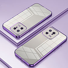 Coque Ultra Fine TPU Souple Housse Etui Transparente SY1 pour Xiaomi Mi 13 5G Violet