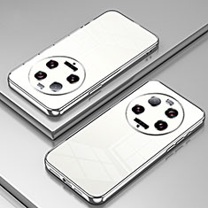 Coque Ultra Fine TPU Souple Housse Etui Transparente SY1 pour Xiaomi Mi 13 Ultra 5G Argent