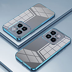 Coque Ultra Fine TPU Souple Housse Etui Transparente SY1 pour Xiaomi Mi 14 Pro 5G Bleu