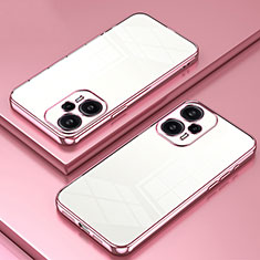 Coque Ultra Fine TPU Souple Housse Etui Transparente SY1 pour Xiaomi Poco F5 5G Or Rose