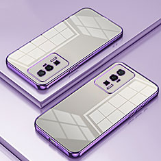 Coque Ultra Fine TPU Souple Housse Etui Transparente SY1 pour Xiaomi Poco F5 Pro 5G Violet