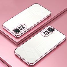 Coque Ultra Fine TPU Souple Housse Etui Transparente SY1 pour Xiaomi Redmi Note 11 4G (2022) Or Rose