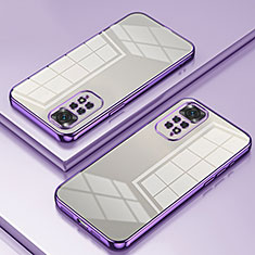Coque Ultra Fine TPU Souple Housse Etui Transparente SY1 pour Xiaomi Redmi Note 11 4G (2022) Violet