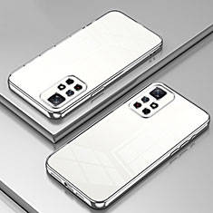 Coque Ultra Fine TPU Souple Housse Etui Transparente SY1 pour Xiaomi Redmi Note 11 5G Argent