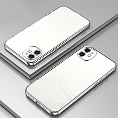 Coque Ultra Fine TPU Souple Housse Etui Transparente SY2 pour Apple iPhone 11 Argent