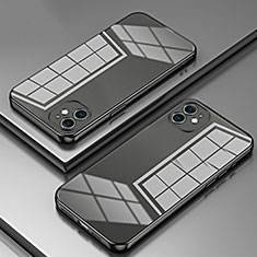 Coque Ultra Fine TPU Souple Housse Etui Transparente SY2 pour Apple iPhone 11 Noir