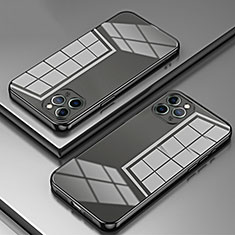 Coque Ultra Fine TPU Souple Housse Etui Transparente SY2 pour Apple iPhone 11 Pro Noir
