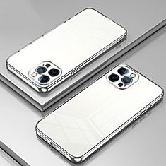 Coque Ultra Fine TPU Souple Housse Etui Transparente SY2 pour Apple iPhone 12 Pro Max Argent