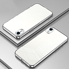 Coque Ultra Fine TPU Souple Housse Etui Transparente SY2 pour Apple iPhone XR Argent