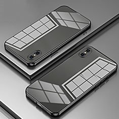 Coque Ultra Fine TPU Souple Housse Etui Transparente SY2 pour Apple iPhone Xs Max Noir