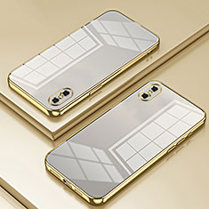 Coque Ultra Fine TPU Souple Housse Etui Transparente SY2 pour Apple iPhone Xs Max Or