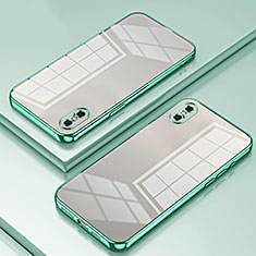 Coque Ultra Fine TPU Souple Housse Etui Transparente SY2 pour Apple iPhone Xs Vert