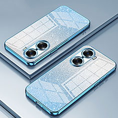 Coque Ultra Fine TPU Souple Housse Etui Transparente SY2 pour Huawei Honor 60 5G Bleu