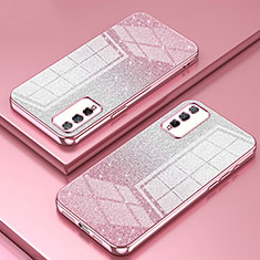 Coque Ultra Fine TPU Souple Housse Etui Transparente SY2 pour Huawei Honor Play4T Pro Or Rose