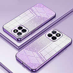 Coque Ultra Fine TPU Souple Housse Etui Transparente SY2 pour Huawei Honor X6a Violet