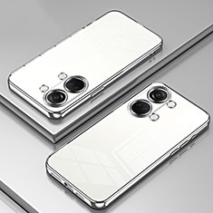 Coque Ultra Fine TPU Souple Housse Etui Transparente SY2 pour OnePlus Ace 2V 5G Argent