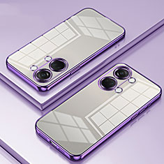 Coque Ultra Fine TPU Souple Housse Etui Transparente SY2 pour OnePlus Ace 2V 5G Violet