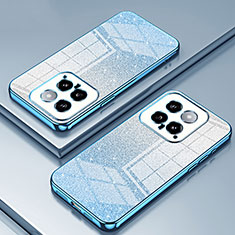 Coque Ultra Fine TPU Souple Housse Etui Transparente SY2 pour Xiaomi Mi 14 5G Bleu