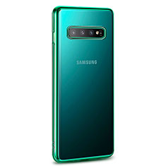 Coque Ultra Fine TPU Souple Housse Etui Transparente U03 pour Samsung Galaxy S10 Vert