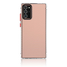 Coque Ultra Fine TPU Souple Housse Etui Transparente YF1 pour Samsung Galaxy Note 20 5G Rouge