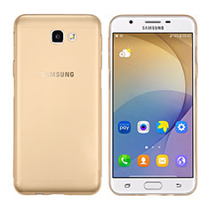 Coque Ultra Fine TPU Souple Transparente T02 pour Samsung Galaxy J7 Prime Or