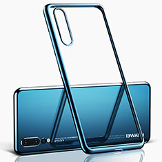 Coque Ultra Fine TPU Souple Transparente T06 pour Huawei P20 Pro Bleu