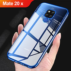 Coque Ultra Fine TPU Souple Transparente T07 pour Huawei Mate 20 X 5G Bleu
