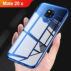 Coque Ultra Fine TPU Souple Transparente T07 pour Huawei Mate 20 X Bleu
