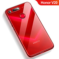 Coque Ultra Fine TPU Souple Transparente T12 pour Huawei Honor V20 Rouge