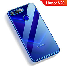 Coque Ultra Fine TPU Souple Transparente T12 pour Huawei Honor View 20 Bleu