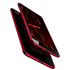 Coque Ultra Fine TPU Souple Transparente T18 pour Apple iPhone 7 Rouge