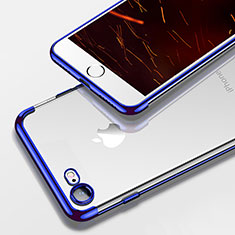 Coque Ultra Fine TPU Souple Transparente T19 pour Apple iPhone SE (2020) Bleu