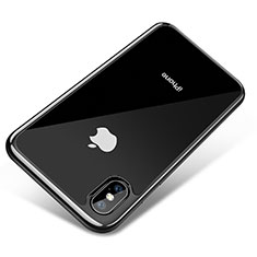 Coque Ultra Fine TPU Souple Transparente V04 pour Apple iPhone X Noir