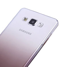 Coque Ultra Fine Transparente Souple Degrade pour Samsung Galaxy A5 Duos SM-500F Gris