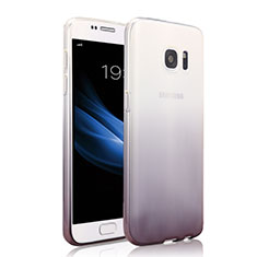 Coque Ultra Fine Transparente Souple Degrade pour Samsung Galaxy S7 G930F G930FD Gris