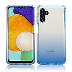Coque Ultra Fine Transparente Souple Housse Etui 360 Degres Avant et Arriere Degrade JX1 pour Samsung Galaxy A04s Bleu