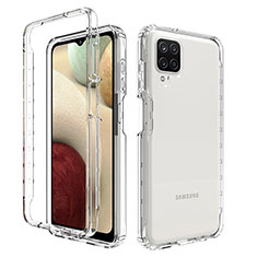 Coque Ultra Fine Transparente Souple Housse Etui 360 Degres Avant et Arriere Degrade JX1 pour Samsung Galaxy A12 5G Clair